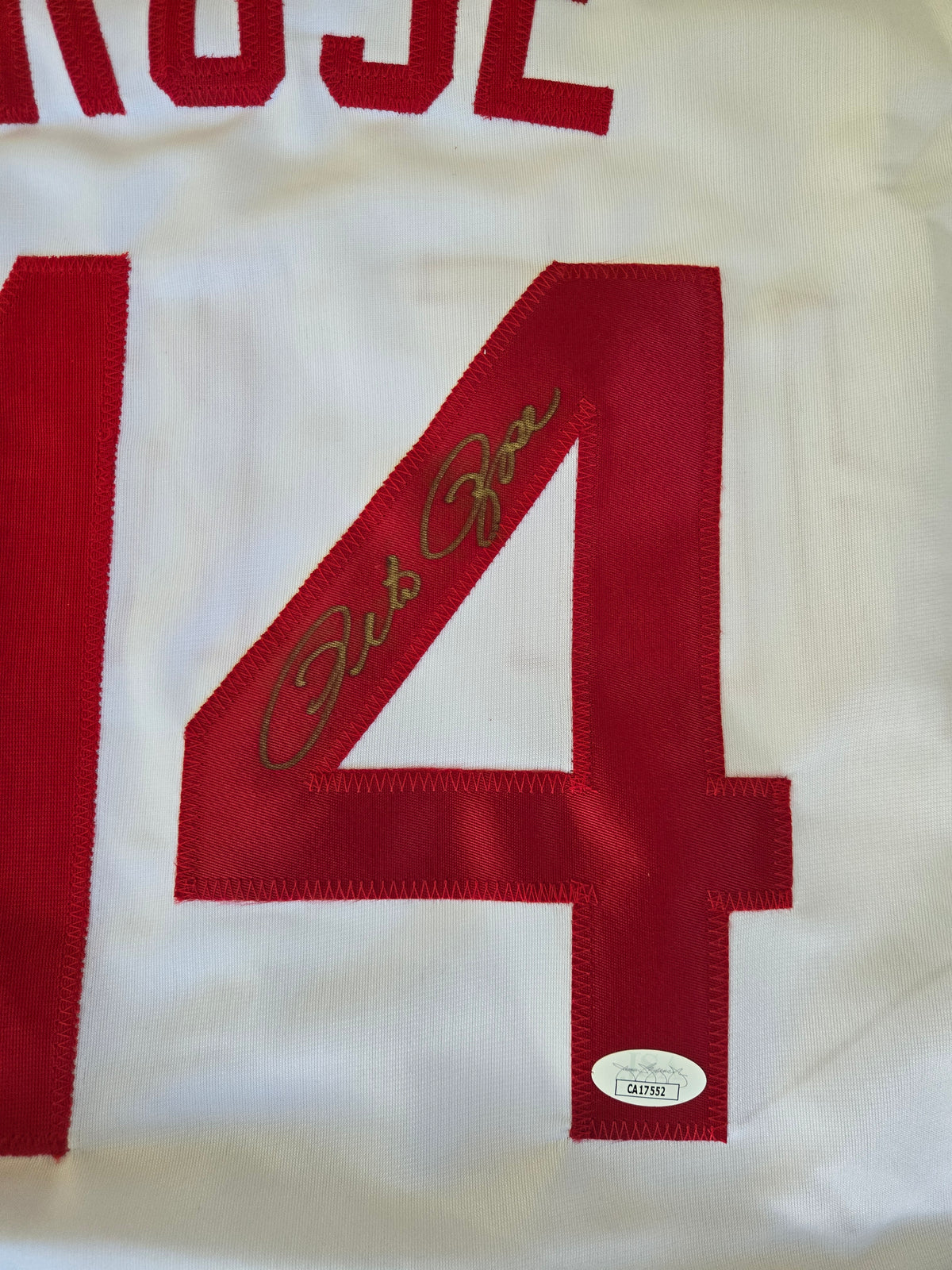 Pete Rose Real Autographed Cincinnati Jersey ⚾