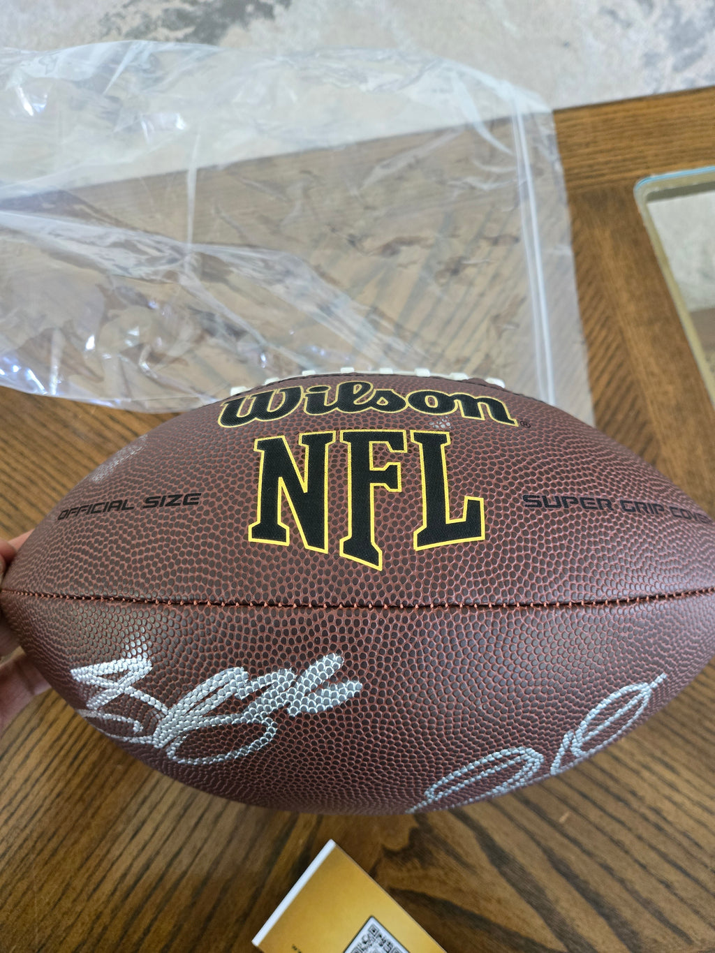 Saquon Barkley & Jalen Hurts Signed Football – Real Autographs 🏈