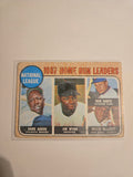⚾ 1968 Topps Home Run Leaders #5 – Hank Aaron, Willie McCovey