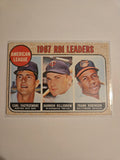 ⚾ 1968 Topps AL RBI Leaders #4 – Yastrzemski, Killebrew & Robinson