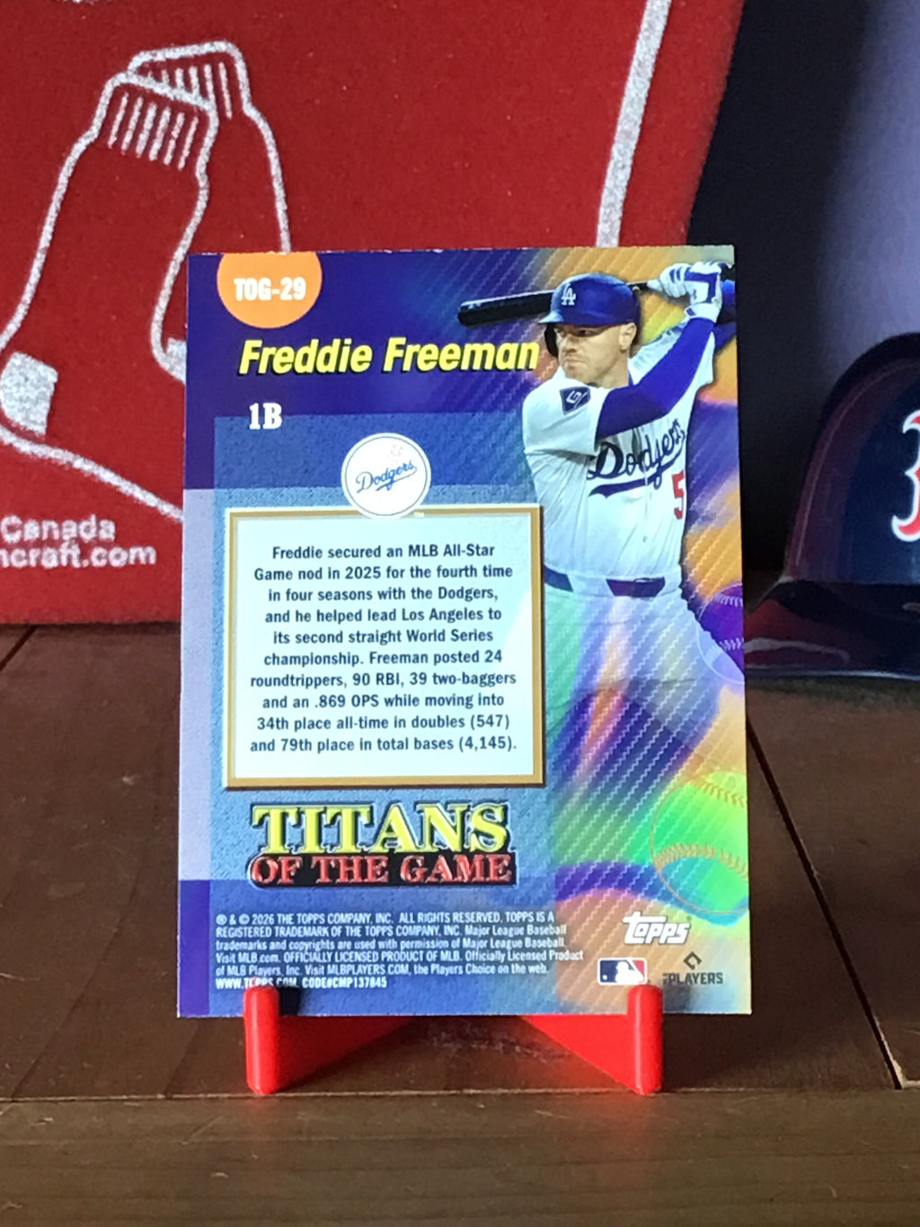 2026 Topps Freddie Freeman – Titans of the Game #TOG-29