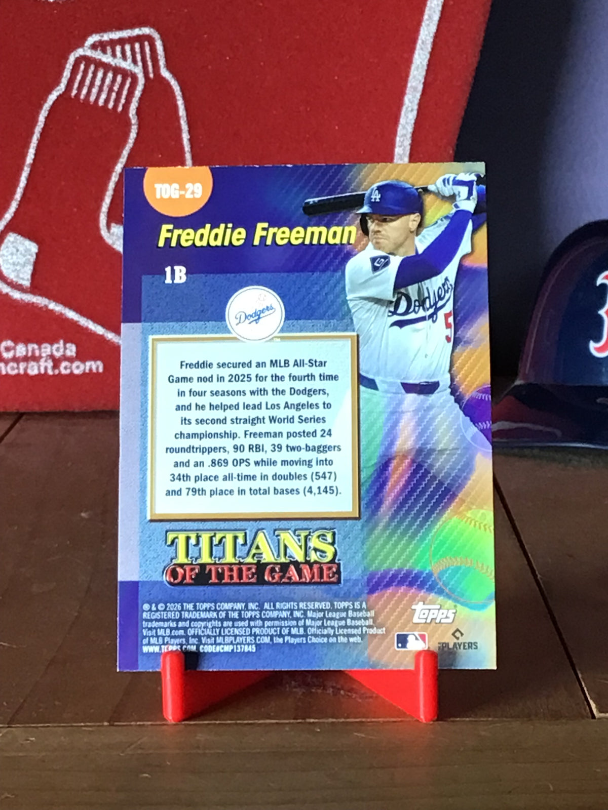 2026 Topps Freddie Freeman – Titans of the Game #TOG-29