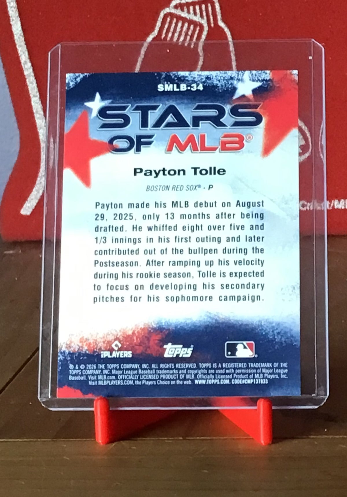 ⭐ Payton Tolle Rising Star Rookie! | 2026 Topps #SMLB-34